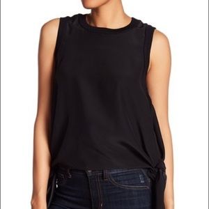 Cinq a Sept Yvonne Mixed Media Handkerchief Top